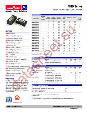 NMD120505SC datasheet  